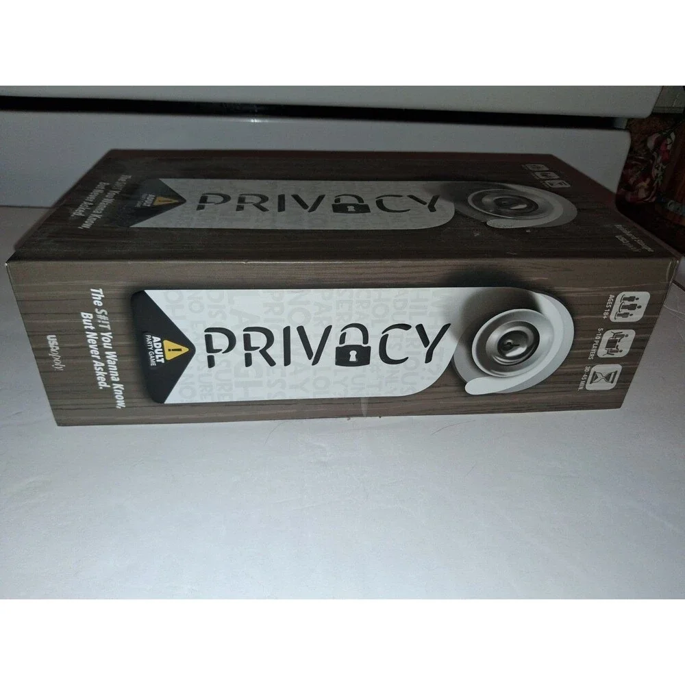Privacy Adult Party Game Complete USAopoly 2018 Ages 18+ Funny Game Night